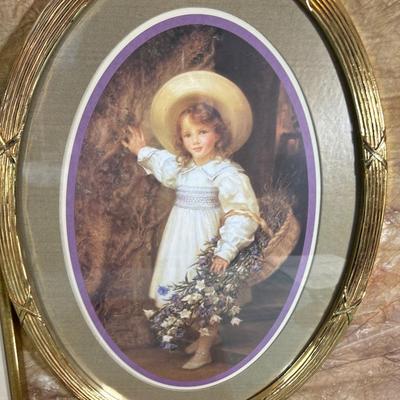 Sale Photo Thumbnail #366: See pics. Oval 15x21.5, small 7x13,wood frame 11.5 x 14