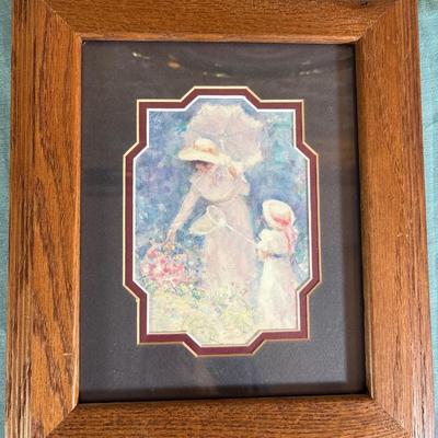 Sale Photo Thumbnail #363: See pics. Oval 15x21.5, small 7x13,wood frame 11.5 x 14