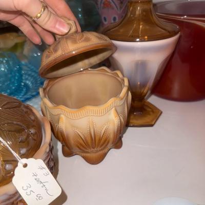 Sale Photo Thumbnail #658: Fenton dishes, etc.