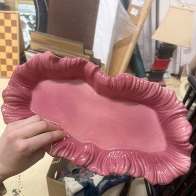 Sale Photo Thumbnail #683: Trays/dishes, flamingo planter, plastic tray