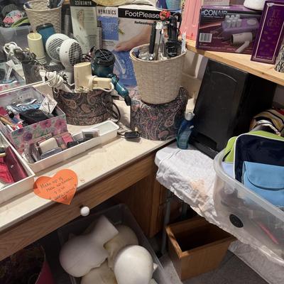 Sale Photo Thumbnail #101: - Table & shelving are not included.

NO CHERRY PICKING or taking ONLY the items you want and leaving the rest or you will be banned! Please arrive with enough time to load. Bring boxes/any tools to assemble /dolly/people to help load/etc.
- Questions? Ca