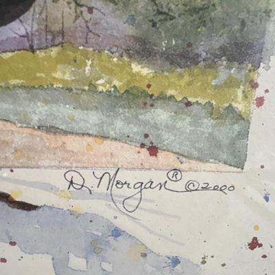 Sale Photo Thumbnail #400: Art print by D Morgan titled “How Great Tho Art”. Frame measures 20“ x 17“.