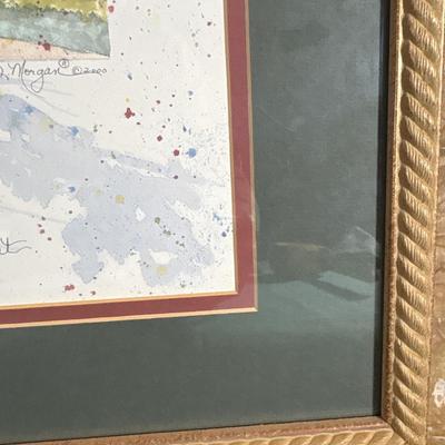 Sale Photo Thumbnail #398: Art print by D Morgan titled “How Great Tho Art”. Frame measures 20“ x 17“.