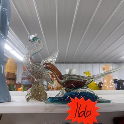 Sale Photo Thumbnail #789: Glass bird sculptures