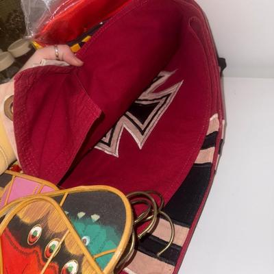 Sale Photo Thumbnail #1030: Fabric butterflies, hangers, linens