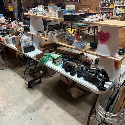 Sale Photo Thumbnail #164: - Tables and shelving are not included 

NO CHERRY PICKING or taking ONLY the items you want and leaving the rest or you will be banned! Please arrive with enough time to load. Bring boxes/any tools to assemble /dolly/people to help load/etc.
- Questions?