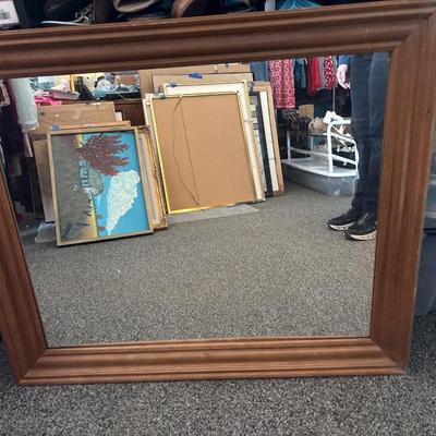 Sale Photo Thumbnail #439: Was used on a dresser, but could be adapted for wall use. 38x32