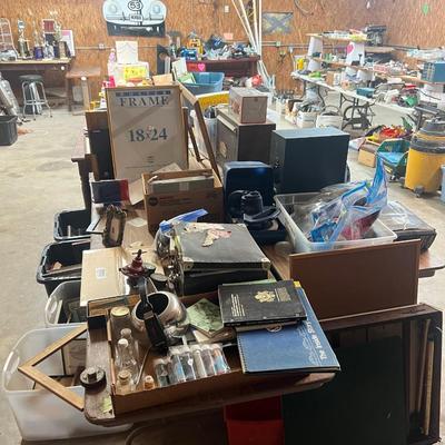 Sale Photo Thumbnail #192: - Tables are included 

NO CHERRY PICKING or taking ONLY the items you want and leaving the rest or you will be banned! Please arrive with enough time to load. Bring boxes/any tools to assemble /dolly/people to help load/etc.
- Questions? Call Shawn at 91
