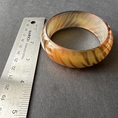 Vintage lucite tiger eye bracelet