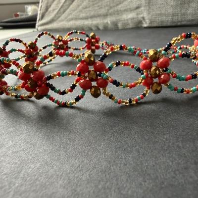 Handmade vintage boho choker necklace