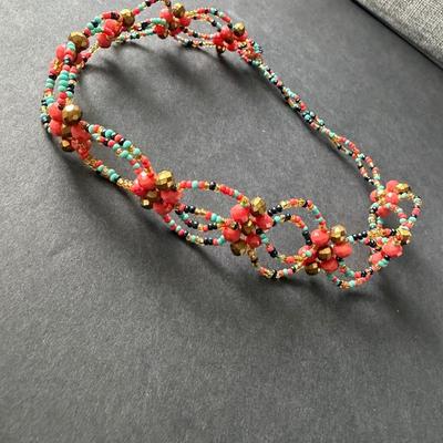 Handmade vintage boho choker necklace