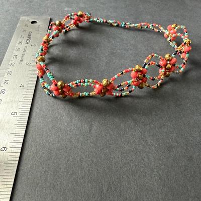 Handmade vintage boho choker necklace