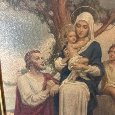 Sale Photo Thumbnail #526: Holy family 10.5 x 15.5, Ten Commandments 10.5 x 18.5, bible Bible12 Half.5 x 7.5