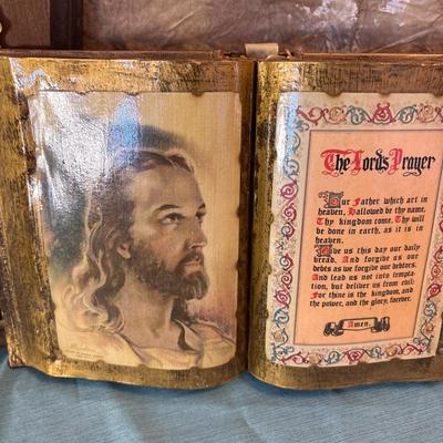 Sale Photo Thumbnail #528: Holy family 10.5 x 15.5, Ten Commandments 10.5 x 18.5, bible Bible12 Half.5 x 7.5