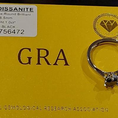 GRA CERTIFIED MOISSANITE
