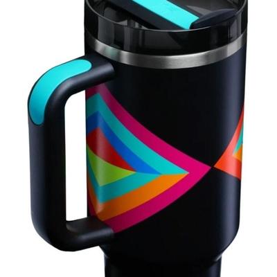 Stanley Quencher Flowstate 40oz Hyper Geo Stainless Steel Tumbler