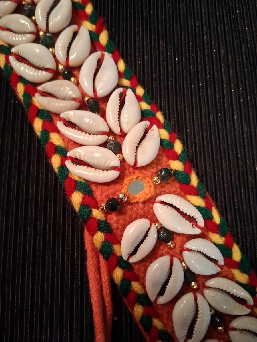 African Cowrie Shell Belt/Sash | EstateSales.org