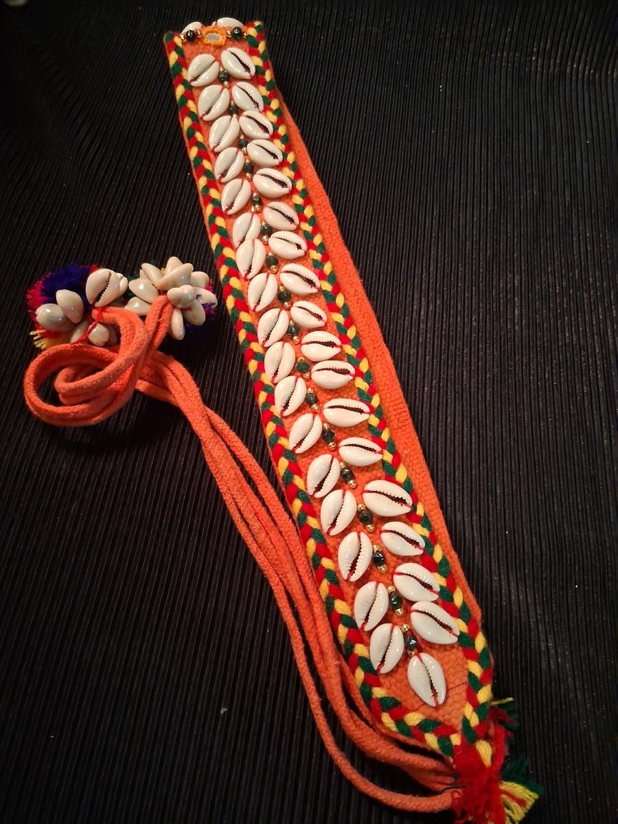 African Cowrie Shell Belt/Sash | EstateSales.org