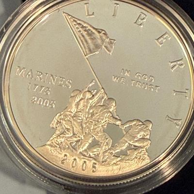 THREE Proof Silver Dollars Marines Iwo Jima Memorial