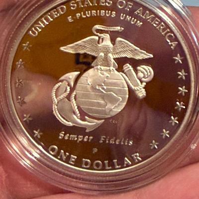 THREE Proof Silver Dollars Marines Iwo Jima Memorial