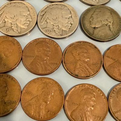 Wheat Pennies & Buffalo Nickels ect Lot