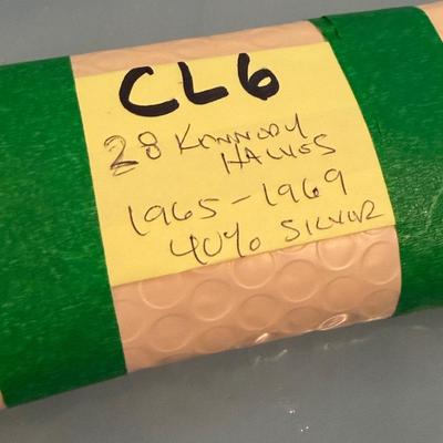 28 Kennedy Half Dollars 1965-1969 40% Silver Coins Lot