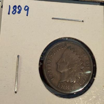 Indian Head Pennies Lot 6 Coins