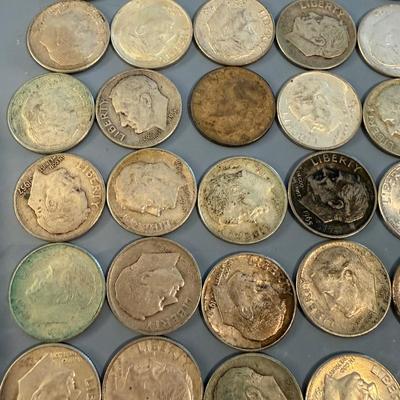 HUGE LOT 95 Roosevelt Silver Dimes All Pre 1965