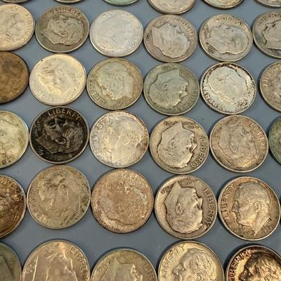 HUGE LOT 95 Roosevelt Silver Dimes All Pre 1965