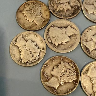 29 Mercury Silver Dimes