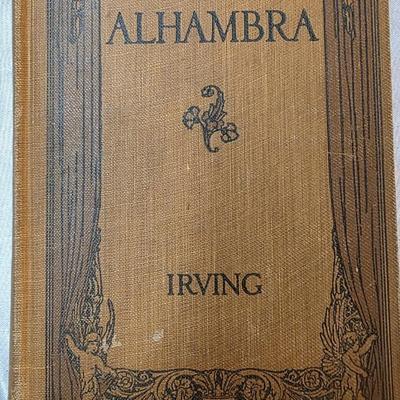 Antique 1915 The Alhambra Washington Irving Illustrated Ginn Hardcover