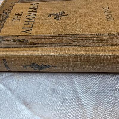 Antique 1915 The Alhambra Washington Irving Illustrated Ginn Hardcover