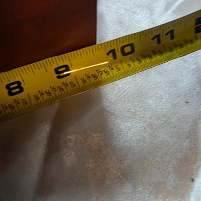 Executive Wood Dresser Valet Organizer with Drawer & Leather-Look Lining