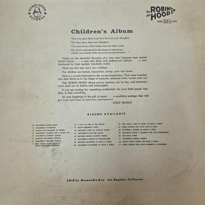 Vintage “Mother Goose Favorite Songs” Children’s LP – Robin Hood Records RH-22 (33⅓ RPM)