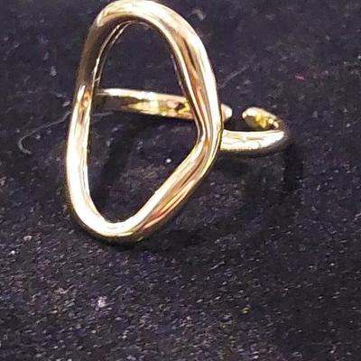 18kt Gold Overlay sterling silver Ring