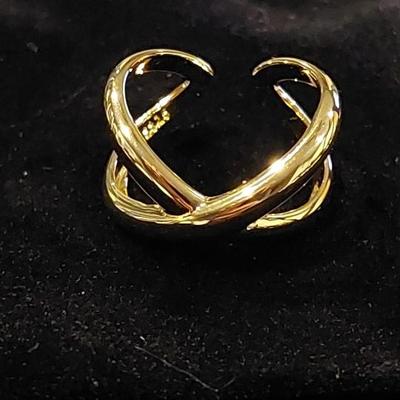 18kt Gold Overlay sterling silver Ring