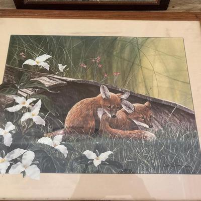 Sale Photo Thumbnail #564: Fox 21.5 x 17.5, owl 15x21