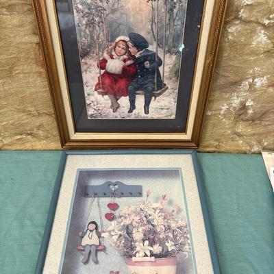 Sale Photo Thumbnail #573: Blue frame 16 x 20 gold frame 17 x 21