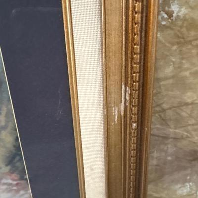 Sale Photo Thumbnail #577: Blue frame 16 x 20 gold frame 17 x 21