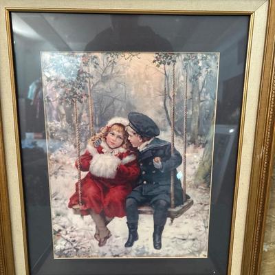 Sale Photo Thumbnail #575: Blue frame 16 x 20 gold frame 17 x 21