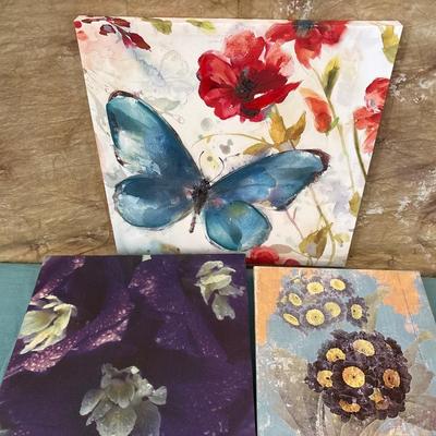 Sale Photo Thumbnail #596: Butterfly 17 1/2 x 17 1/2, purple 15 x 15, small 12 x 12