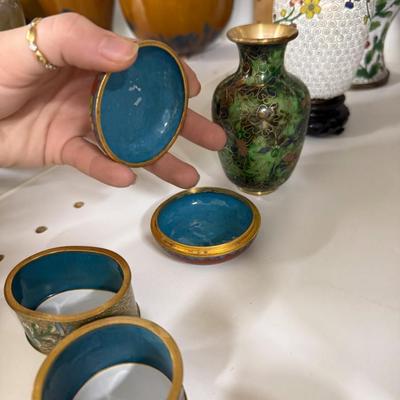 Sale Photo Thumbnail #551: Napkin rings, vases