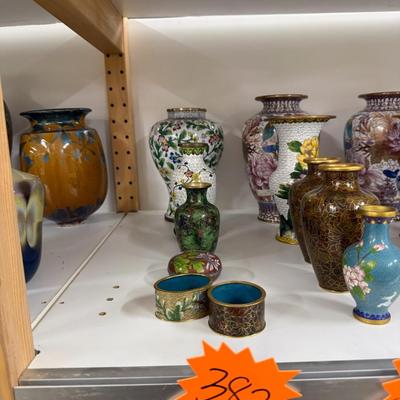 Sale Photo Thumbnail #549: Napkin rings, vases