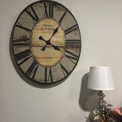 Large decorative wall clock