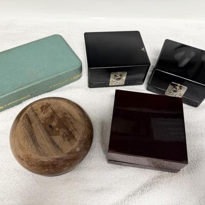 Nice lot of clean Asian Style Jewelry & Trinket Boxes