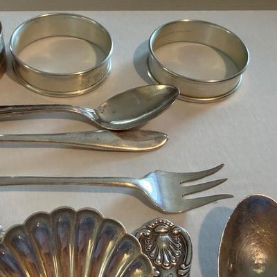 Sterling Lot - Flatware / Table Setting Items - Monogrammed or Mismatched 306g