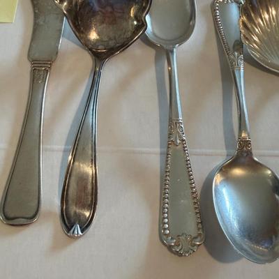 Sterling Lot - Flatware / Table Setting Items - Monogrammed or Mismatched 306g