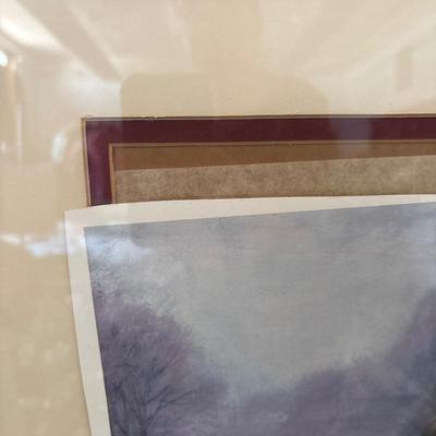 Sale Photo Thumbnail #655: Falcon 21x25.5. Girl 30.5x25. Girl frame and print need love