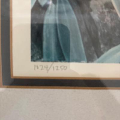 Sale Photo Thumbnail #658: Falcon 21x25.5. Girl 30.5x25. Girl frame and print need love