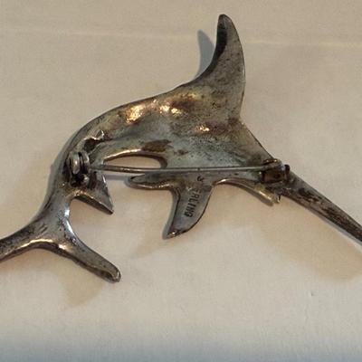 Sterling Billfish Pin